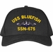USS Bluefish SSN-675 with Blue Water Dolphins Custom Embroidered Cap