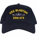 USS Bluefish SSN-675 with Blue Water Dolphins Custom Embroidered Cap