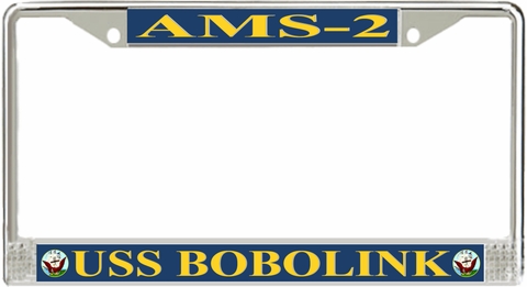 USS Bobolink AMS-2 License Plate Frame