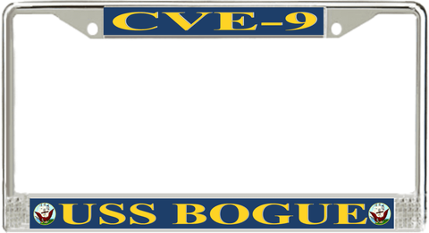 USS Bogue CVE-9 License Plate Frame
