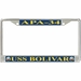 USS Bolivar APA-34 License Plate Frame