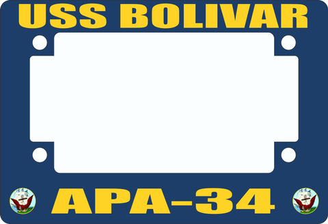 USS Bolivar APA-34 Motorcycle Frame