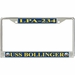 USS Bollinger LPA-234 License Plate frame