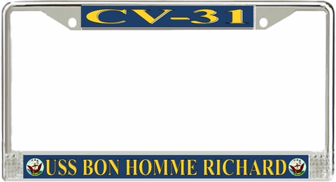 USS Bon Homme Richard CV-31 License Plate Frame