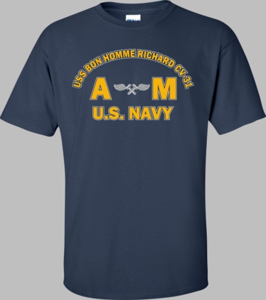 USS BON HOMME RICHARD CV-31 Rate AM Aviation Structural Mechanic T-Shirt