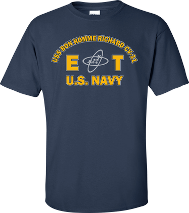 USS BON HOMME RICHARD CV-31 Rate ET Electronics Technician T-Shirt