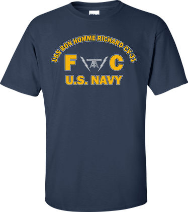USS BON HOMME RICHARD CV-31 Rate FC Fire Controlman T-Shirt