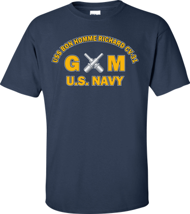 USS BON HOMME RICHARD CV-31 Rate GM Gunners Mate T-Shirt