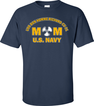 USS BON HOMME RICHARD CV-31 Rate MM Machinists Mate T-Shirt