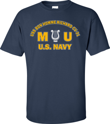 USS BON HOMME RICHARD CV-31 Rate MU Musician T-Shirt