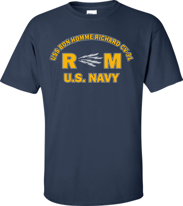 USS BON HOMME RICHARD CV-31 Rate RM Radioman T-Shirt