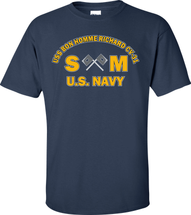 USS BON HOMME RICHARD CV-31 Rate SM Signalman T-Shirt