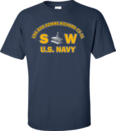 USS BON HOMME RICHARD CV-31 Rate SW Steelworker T-Shirt