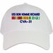 USS Bon Homme Richard CVA-31 with Vietnam Service Ribbons Embroidered Cap