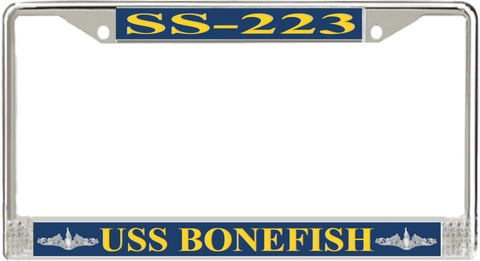 USS Bonefish SS-223 License Plate Frame
