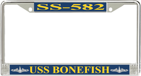 USS Bonefish SS-582 License Plate Frame