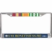 USS Bonefish SS-582 Vietnam Veteran 3-Ribbon Stack License Plate Frame