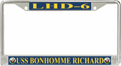 USS Bonhomme Richard LHD-6 License Plate Frame
