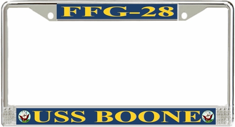 USS Boone FFG-28 License Plate Frame