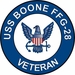 USS Boone FFG-28 Veteran Decal Sticker