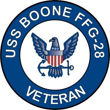 USS Boone FFG-28 Veteran Decal Sticker