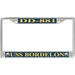 USS Bordelon DD-881 License Plate Frame