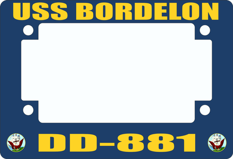 USS Bordelon DD-881 Motorcycle Frame
