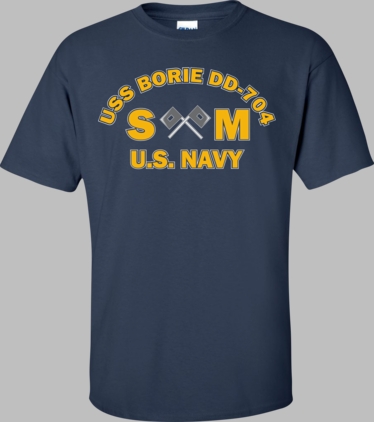 USS BORIE DD-704 Rate SM Signalman T-Shirt