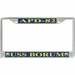 USS Borum APD-82 License Plate Frame