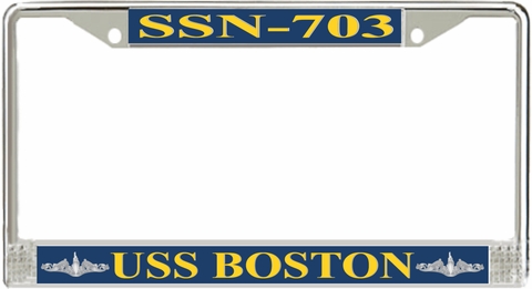 USS Boston SSN-703 License Plate Frame