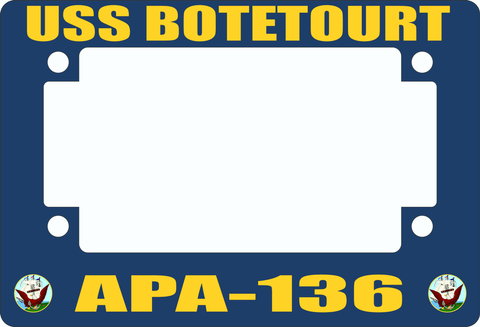 USS Botetourt APA-136 Motorcycle Frame