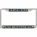 USS Bottineau APA-235 License Plate Frame
