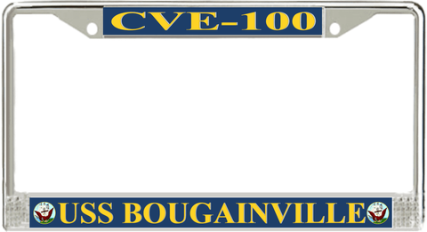 USS Bougainville CVE-100 License Plate Frame