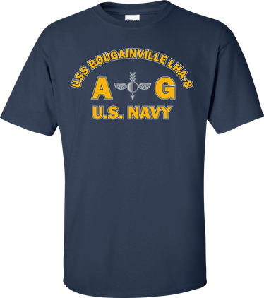 USS BOUGAINVILLE LHA-8 Rate AG Aerographers Mate T-Shirt