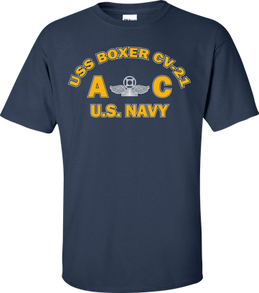 USS BOXER CV-21 Rate AC Air Traffic Controller T-Shirt