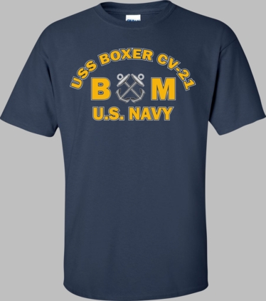 USS BOXER CV-21 Rate BM Boatswains Mate T-Shirt
