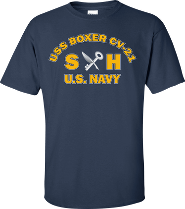 USS BOXER CV-21 Rate SH Ships Serviceman T-Shirt