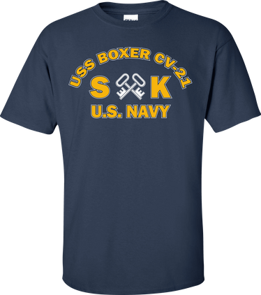 USS BOXER CV-21 Rate SK Storekeeper T-Shirt