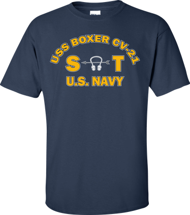 USS BOXER CV-21 Rate ST Sonar Technician T-Shirt