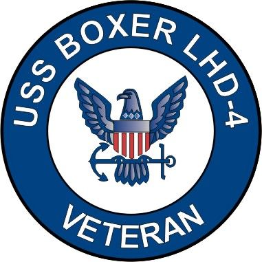 USS Boxer LHD-4 Veteran Decal Sticker