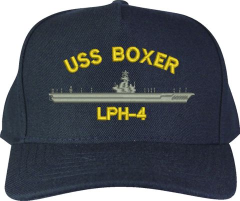 USS Boxer LPH-4 U.S. Made Cap
