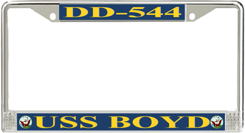 USS Boyd DD-544 License Plate Frame