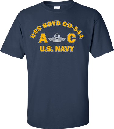 USS BOYD DD-544 Rate AC Air Traffic Controller T-Shirt