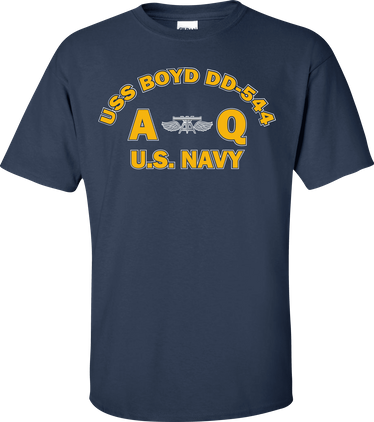 USS BOYD DD-544 Rate AQ Aviation Fire Control Technician T-Shirt