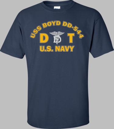 USS BOYD DD-544 Rate DT Dental Technician T-Shirt