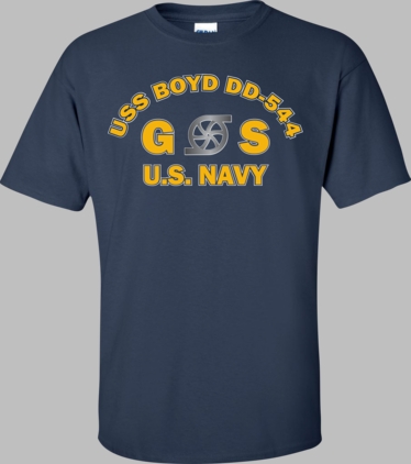 USS BOYD DD-544 Rate GS Gas Turbine System Technician T-Shirt