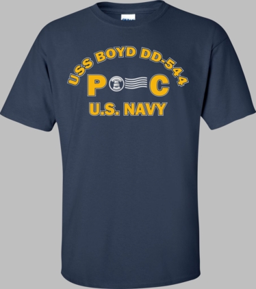 USS BOYD DD-544 Rate PC Postal Clerk T-Shirt