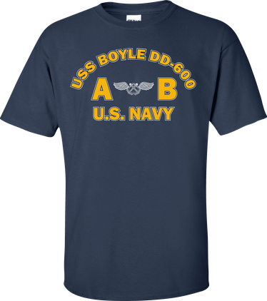 USS BOYLE DD-600 Rate AB Aviation Boatswains Mate T-Shirt