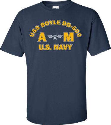 USS BOYLE DD-600 Rate AM Aviation Structural Mechanic T-Shirt