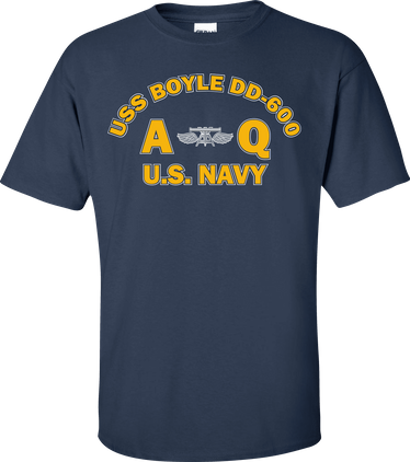 USS BOYLE DD-600 Rate AQ Aviation Fire Control Technician T-Shirt